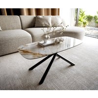 DELIFE Edge Couchtisch Keramik Metall