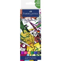 FABER-CASTELL Aquarellmarker GOLDFABER, 6er Etui Graffiti – Bild 2