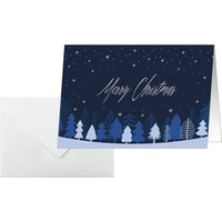 sigel Weihnachtskarte, Snowflake Serenity, A6 quer (A5)