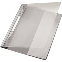LEITZ Schnellhefter Exquisit, DIN A4 Überbreite, PVC, grau