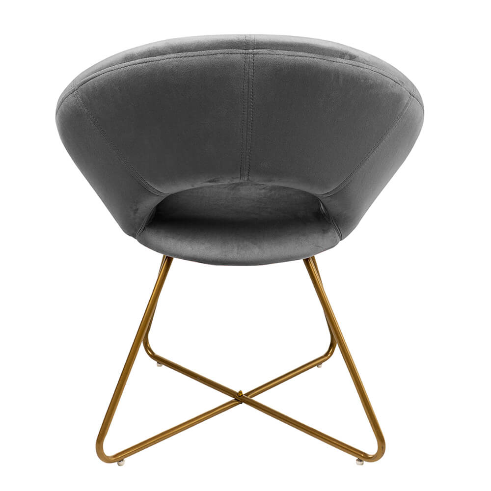 Home Deluxe 4058166184559 Samtstuhl Grau – Bild 5