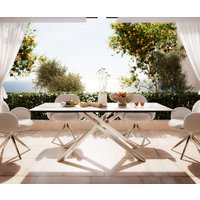 DELIFE Edge Outdoortisch Keramik Edelstahl – Bild 2