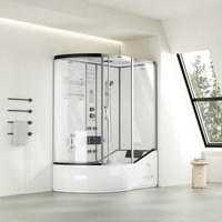 Home Deluxe 4260255471543 Duschkabine Weiß