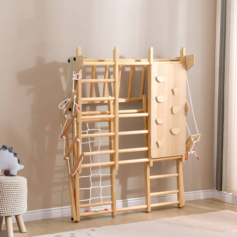 Klettergerüst Indoor inkl. Rutsche, Schaukel und Kletterwand LIO – Bild 4