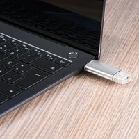 hama USB 3.0 / 3.1 Speicherstick, C-Laeta, 32 GB, silber