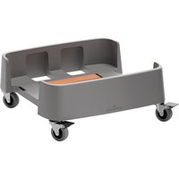 DURABLE Fahrwagen DURABIN 90 L, aus rPP, 4 Lenkrollen, grau – Bild 2
