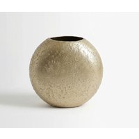 Vase Orbia B39 x T15 x H37 cm Metall Champagner Handgemacht