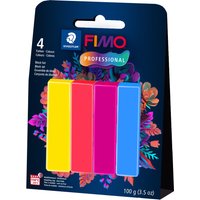 FIMO PROFESSIONAL Modelliermasse-Set, True Colours, 4er Set