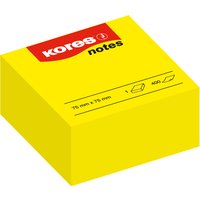 Kores Haftnotizen Würfel, notes, 75 x 75 mm, blanko, gelb