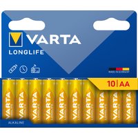VARTA Alkaline Batterie, LONGLIFE, Mignon AA, 10er