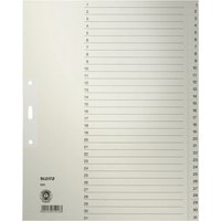 LEITZ Tauenpapier-Register, Zahlen, A4 Überbreite, 1-31,grau