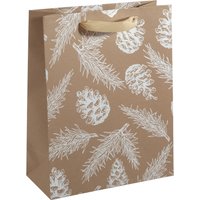 sigel Weihnachts-Geschenktüte, Pine Cones and Pine Branches – Bild 2