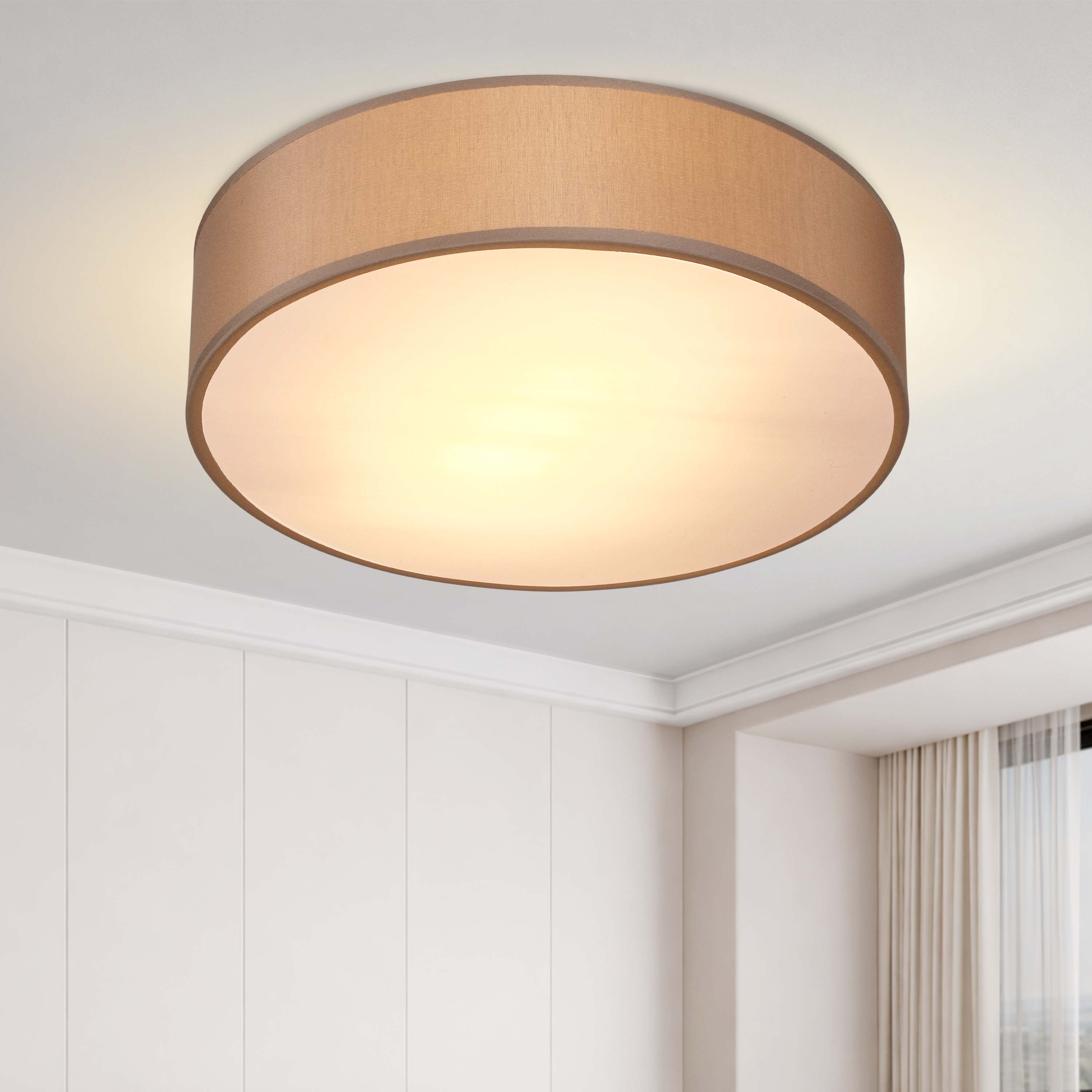 monzana 109129 Deckenlampe Taupe – Bild 2