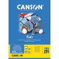 CANSON Malblock Kids, DIN A3, 200 g/qm, 20 Blatt – Bild 2