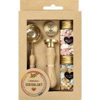 folia Siegel-Set PASTEL LOVE, inkl. Holzgriff