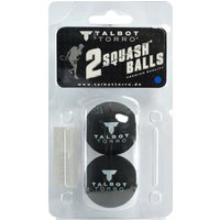TALBOT torro Squashball, schwarz/blau, schnell, 2er Blister – Bild 2