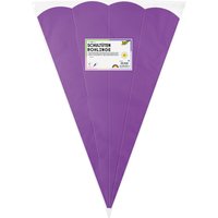 folia Schultüten-Zuschnitt, 6-eckig, 680 mm, lila