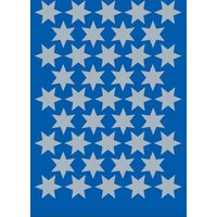 HERMA Weihnachts-Sticker DECOR, Sterne, 14 mm, silber