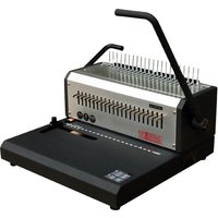 pavo Plastikbindegerät HD comb binder, silber / schwarz – Bild 2