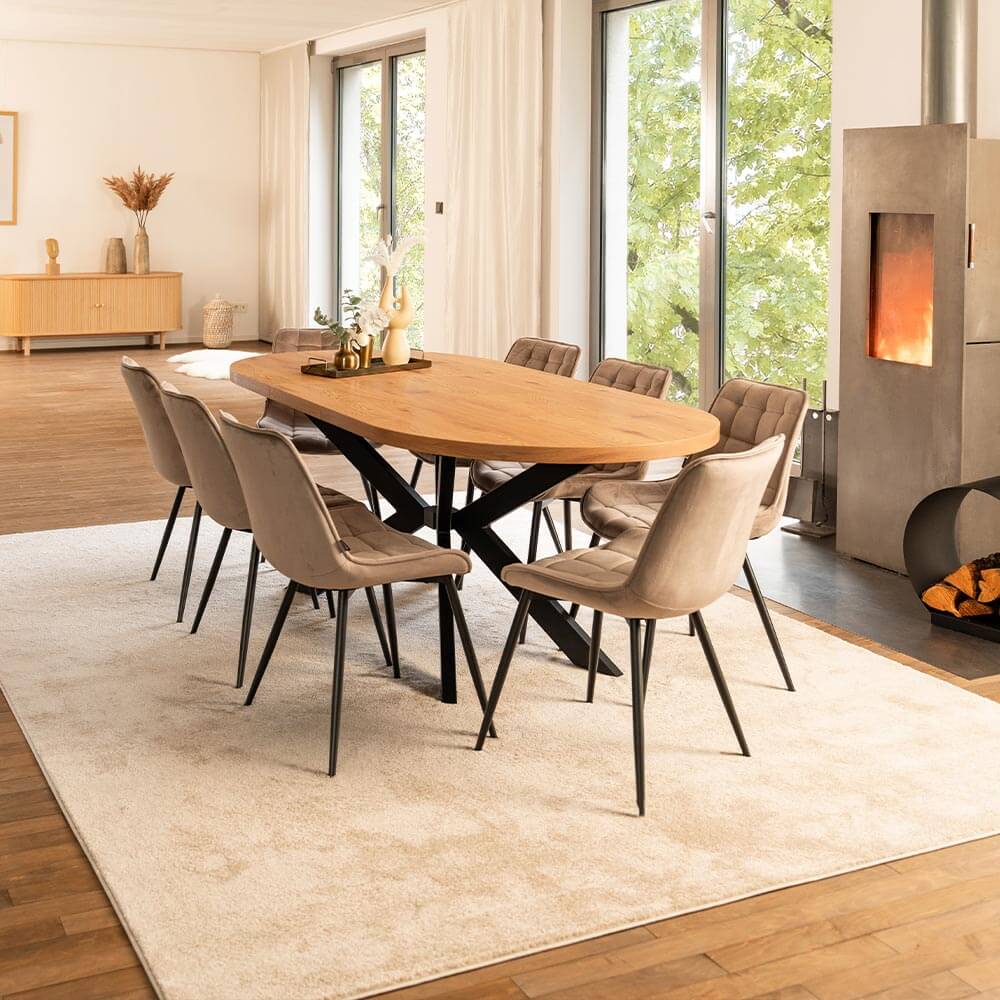 Home Deluxe 4058166271419 Esstisch Oval – Bild 3