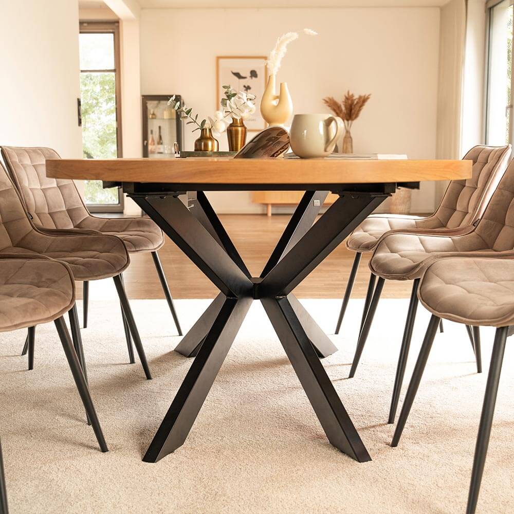 Home Deluxe 4058166271419 Esstisch Oval – Bild 4