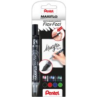 Pentel Whiteboardmarker Maxiflo Flex-Feel, 4er Set MWL5SBF-4 – Bild 2