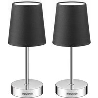 monzana® Tischlampe Lumière 2er-Set Anthrazit 32x13x13cm