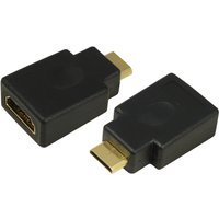 LogiLink Mini Adapter, HDMI Kupplung - HDMI Stecker, 19 Pol