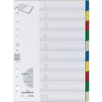 DURABLE Kunststoff-Register, A4, PP, 10-teilig – Bild 2