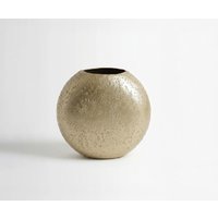 Vase Orbia B33 x T13 x H31 cm Metall Champagner Handgemacht
