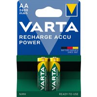 VARTA NiMH Akku, Rechargeable Accu, Mignon (AA), 2.600 mAh