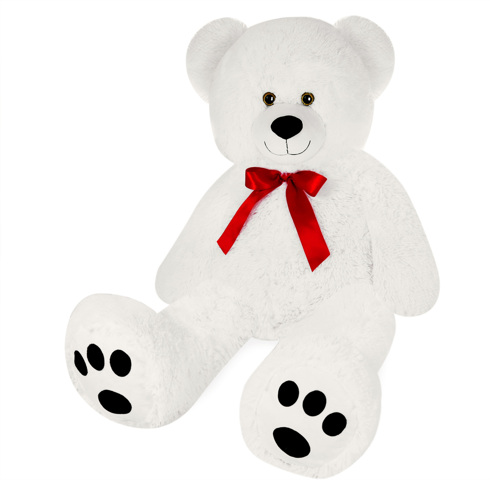 monzana Plüschtier Teddybär XL Weiß 100cm – Bild 2