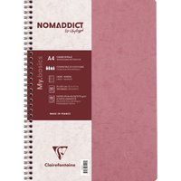Clairefontaine Spiralbuch NOMADDICT, DIN A4, rosa