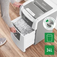 LEITZ Aktenvernichter IQ AutoFeed OfficePro 100 P5, weiß