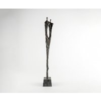 Figur Gemini B22 x T22 x H166 cm Aluminium Umbra Antica Handgemacht