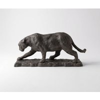 Figur Panthera B9 x T33 x H14 cm Aluminium Basalt Gegossen