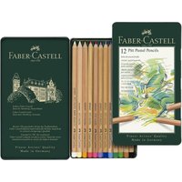 FABER-CASTELL Buntstifte PITT PASTELL, 12er Metalletui