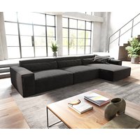 DELIFE Sirpio XL Ecksofa Schwarz
