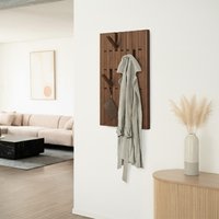 Garderobenpaneel QUEST - 55 x 105 cm Nussbraun