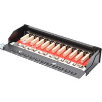 DIGITUS Desktop Patch Panel Kat.6A, Klasse EA, 12 x RJ45
