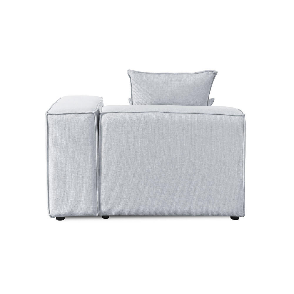 Home Deluxe 4058166244772 Ecksofa Hellgrau – Bild 3