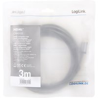 LogiLink HDMI Kabel 2.0, A-Stecker - A-Stecker, 3,0 m – Bild 2