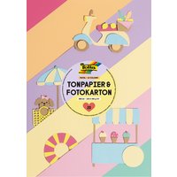 folia Tonpapier- und Fotokarton-Block PASTELL, A4, 20 Blatt – Bild 2