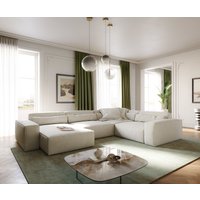 DELIFE Sirpio XL Ecksofa Beige – Bild 2