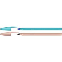 BIC Kugelschreiber Cristal Glacé, sortiert in blau und rosé