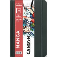 CANSON Skizzenbuch GRADUATE Manga, 140 x 216 mm, schwarz – Bild 2