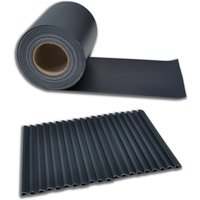 Zaunfolie PVC Sichtschutz MATA - Dunkelgrau – Bild 2