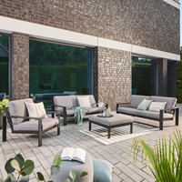 Gartenlounge Aluminium RIO XL - Anthrazit – Bild 2