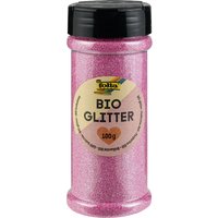 folia BIO Glitter, 100 g, irsisierend pink – Bild 2