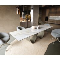 DELIFE Edge Esstisch Keramik Titan